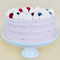 VEGAN Vanilla Berry Cake