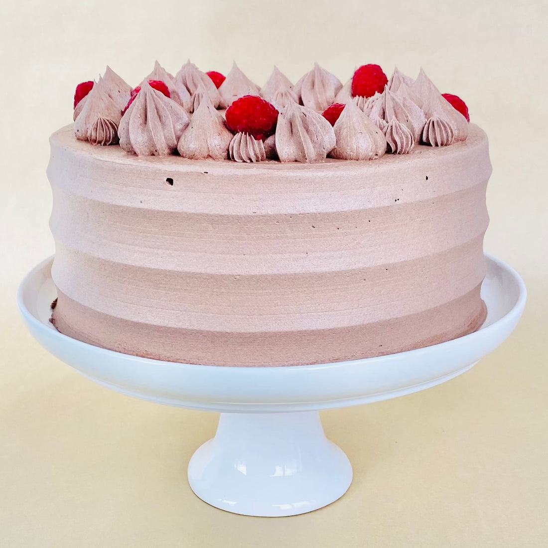 VEGAN Chocolate Raspberry Cake
