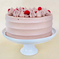 VEGAN Chocolate Raspberry Cake