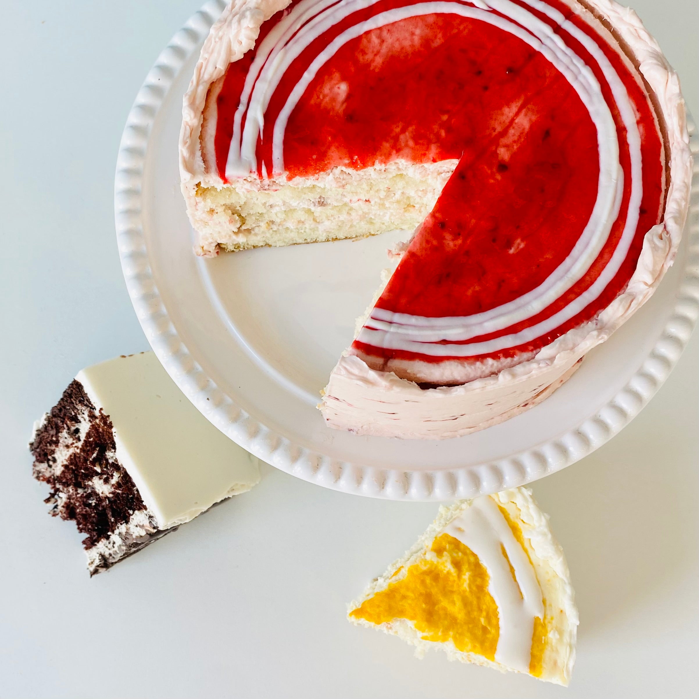 Peaches and Cream Cheesecake Torte Marmalade Bakery Penticton