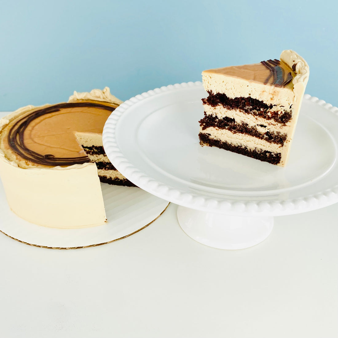 Mocha Caramel Cheesecake Torte