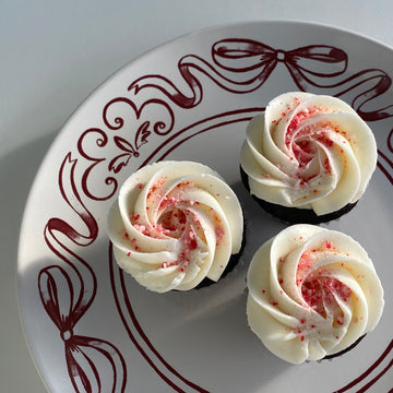 Chocolate Candy Cane Cupcakes/Mini Cupcakes (GF/Vegan option)