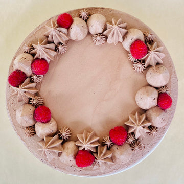 VEGAN Chocolate Raspberry Cake